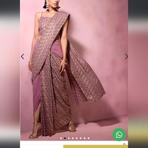 Ready made saree size small. Worn once without blouse. EUC